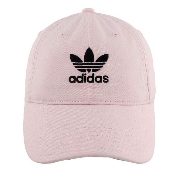 adidas Accessories - adidas Originals Women's Relaxed Plus Adjustable Strapback Pink Cotton Cap Hat